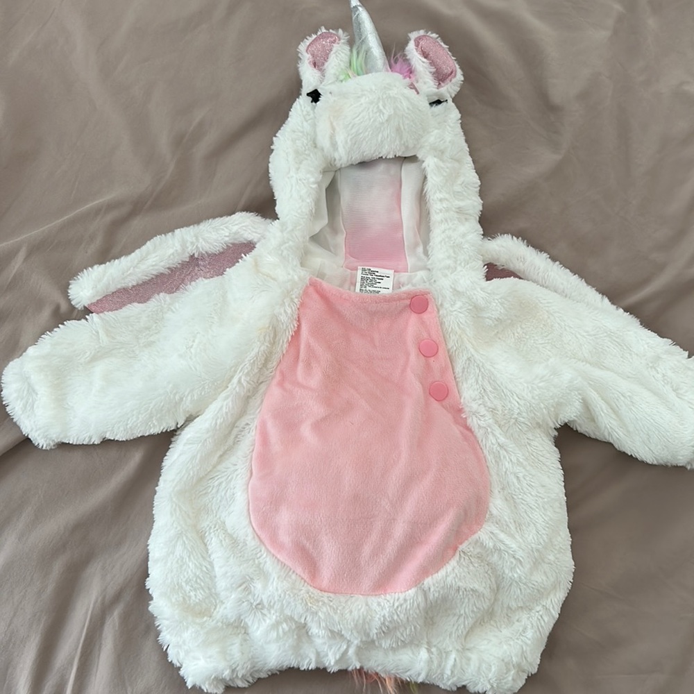 0-6 month unicorn Halloween costume - work only once